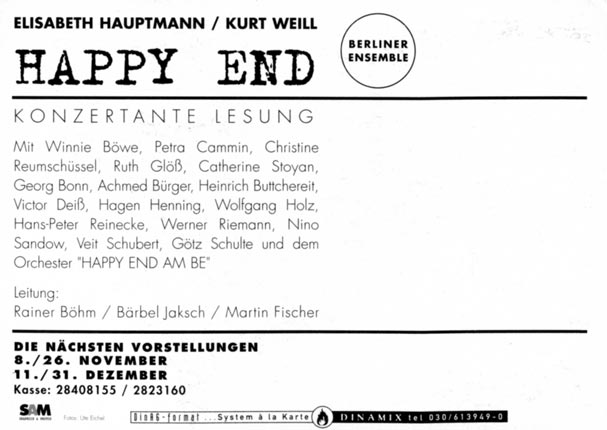 Postkarte – HAPPY END