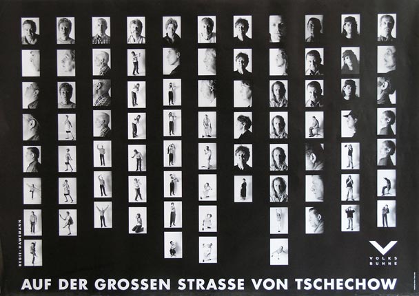 Plakat – AUF DER GROSSEN STRASSE <br />ausgewählt im Wettbewerb "Die hundert besten Plakate 1991"